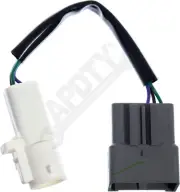APDTY 159375 Tow Mirror 3 Wire Wiring Harness Adapater (Roud To Flat Connector)