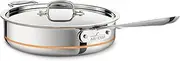 All-Clad 6405 SS Copper Core 5-Ply Bonded Dishwasher Safe Saute Pan/Cookware, 5-Quart, Silver