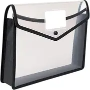 ERINGOGO Document Organiser Office File Folder Large Capacity Envelope Plastic File Bag Card Slot