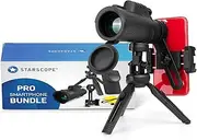 Starscope Monocular Telescope G3 Pro Smartphone Bundle - 10x42 Monocular Telescope for Smartphone | Bird Watching Monocular for iPhone and Android with Spotting Scope Tripod, Phone Mount, and More