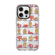 iPhone 16 Pro Clear Case MagSafe Compatible Sloth Yoga