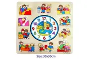 Fun Factory: Large Wooden Clock Knob Puzzle
