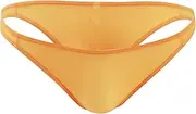 [Generic] Illimitable Man Fashion Solid Casual Sexy Thong Underwear T Pants Valentines Men Gift Set (Orange #4, One Size)
