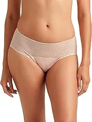 [saalt] Lace Hipster Period Underwear – Mid-Rise Leak Proof Underwear for Women – Soft-Stretch European Lace – Reusable & Machine Washable - Quartz Blush - Large, Quartz Blush - Heavy Absorbency, Large