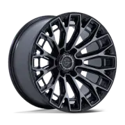 Fuel 1PC FC882 TRAX 20X10 8X180 -18 124.20 GLOSS BLACK MACHINED FACE DARK TINTED