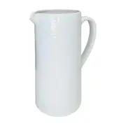 Sonoma White Decorative Pitcher Jug Flower Vase Farmhouse Cottage Table Decor