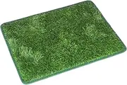 yuksok Grass Pad for Dogs Soft Artificial Grass Easy to Clean Outdoor Indoor Dog Pee Pad Door Mat Decoration Strong Absorbency, M
