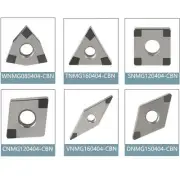Boron Nitride Material CBN CNC Turning Inserts HRC65 WNMG431 VNMG331 CNMG431