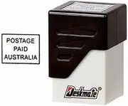 DESKMATE 49587 PRE Inked Stamp Postage Paid BK, PRE-Inked