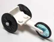 Lego - Minifigure Utensil - White Wheelchair Racer
