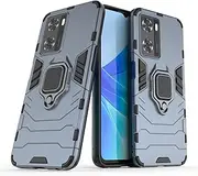 [YukeTop] Cover for Oppo A57 4G Case, All-Inclusive Protection, Sturdy, Drop-Resistant, Rear Ring Holder, Cover Protection for Oppo A57 4G.(Dark Blue)