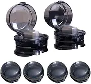 Dgayaeic 6-Piece Stove Knob Lock, Child Proof Stove Knob Covers, Child Safety Proofing Oven Covers, Fireproof Pp, Easy Installation, Prevents Accidental Burns or Fires for Children