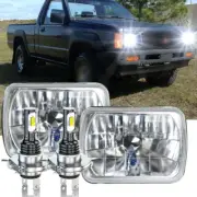 For Nissan Mitsubishi Mighty Max Pair 7x6" Headlights Hi/Lo beam 6000K DRL H6054