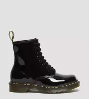 Dr Martens Women's 1460 Black Leather Patent Lamper Boots New in Box Size 8
