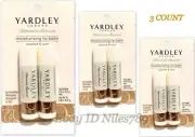 New 3 Packs YARDLEY LONDON Moisturizing Lip Balm Coconut & Pear Paraben Free