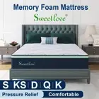 Sweetlove Queen Double King Single Bed Mattress Cool Gel Memory Foam No Spring