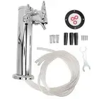Draft Beer Kegerator Tower 3 Tap Stainless Steel Dispenser For Home Brewing Beer