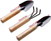 Garden Tool Set 3 Pieces Portable Mini Gardening Kit