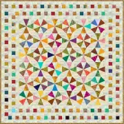 JIMBARAN - 69" x 69" - Pre-cut Patchwork Quilt Kit by Quilt-Addicts Double