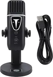 Gaming USB Microphone, HiFi Chip, Gaming Mic with HiFi Chip for Professional Recording and Live Streaming