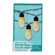 Amber LED Edison Bulb Solar String Lights