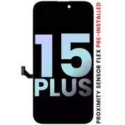OLED Assembly With Proximity Sensor Flex Pre-Installed For iPhone 15 Plus(SP)