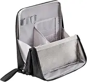 Multi Purpose Large Capacity Oxford Cloth Standing Makeup Bag,Doresty Standing Up Makeup Bag,with Multiple Compartments for Travel School Home