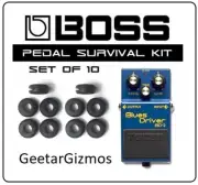 GeetarGizmos BOSS PEDAL GROMMET SET of 10 O-ring Gasket for Boss Guitar Pedals