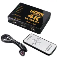 在飛比找momo購物網優惠-【伽利略】HDMI影音切換器 1.4b 5進1出+遙控器(H