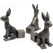 Plant Pot Feet Hare Figures 3 Pcs Handmade Decorative Flower Green Vegetable Planter Support Garden Ornaments