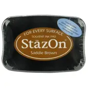 StazOn Solvent Ink Pad-Saddle Brown SZ-43