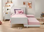 Durham Full Panel Bed Frame With Trundle - Single / White