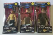Playmates Star Trek Captains Kirk Picard Sisko 9" Figures NIB