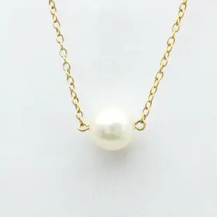[二手] 【日本直送】Mikimoto 珍珠鑽石項鍊 黃金 (14K) 珍珠男士女士時尚吊墜項鍊（金色）