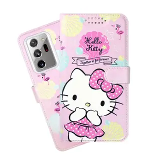 【Hello Kitty】三星 Samsung Galaxy Note20 Ultra 5G 夢幻系列彩繪可站立皮套