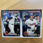 2024 Topps Update - Kyle Manzardo (RC) #US262 & Rookie Debut #US337 - Guardians