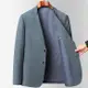 【米蘭精品】西裝外套休閒西服-商務修身針織春秋男外套2色74eb4