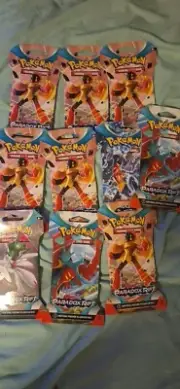 10 Sealed Pokemon Booster Paradox Rift Set