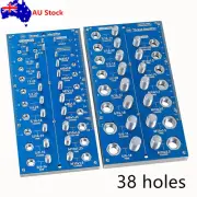 38 Holes Nut And Bolt Thread Checker Aluminum Thread Inch&Metric Measuring Tool