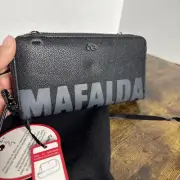 CLOE Mafalda Double zipper crossbody wallet Black NWT Mexico