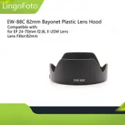 EW-88C 82mm Bayonet Plastic Lens Hood Shade for EF 24-70mm f2.8L II USM Lens