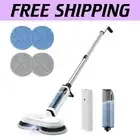 Upgraded Spin Mop with Transparent Tank - Effortless Cordless Cleaning Solution