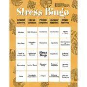 Adult Bingo Game Cards - Stress Management - (Upto 16 Players)