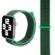 For Apple Watch SE (2nd Gen),44-mm Case,Nylon Watch Band,Fastener,Grass Green
