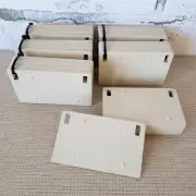 59 Vertical Blind Fabric Vane Weights Painted Metal Cream