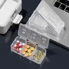 Compact Pill Storage Container Cutter with Case Double-layered Box Grinder