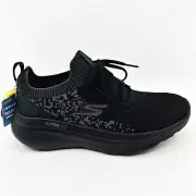 Skechers Go Run Motion Black Gray Womens Size 5.5 Athletic Slip On Shoes