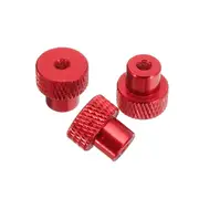 Suleve?&bdquo;? M3AN2 10Pcs M3 Frame Hand-tight Flange Nut Cap Aluminum Alloy Super Light 28 RED