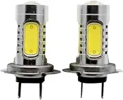Baceyong 2pcs 12V 80W LED Headlights Bulbs Replacement, Waterproof 360° Light Beam Car Lights Lamps Bulbs, 6500K White Lighting