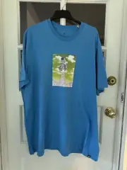 Adidas Spaceship Boost T-shirt Big & Tall 3XLT Blue Graphic Men's New